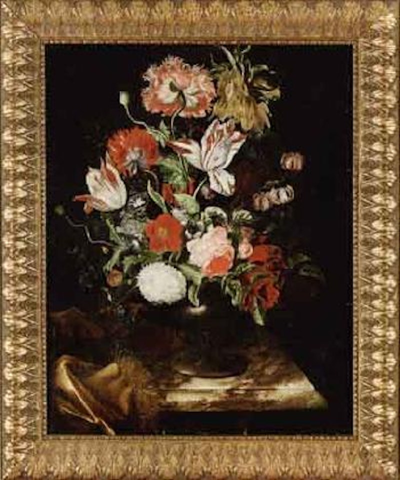 Still life of flowers by Jacob van Walscapelle