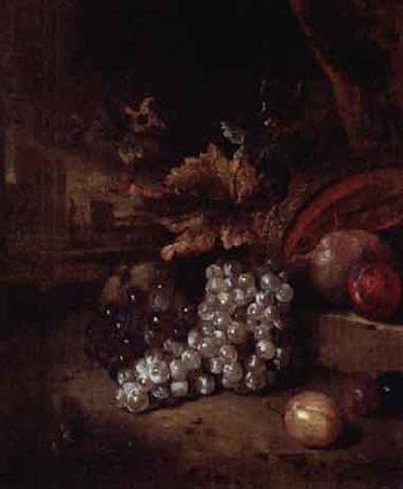 Still life of grapes and other fruit by Jan Weenix