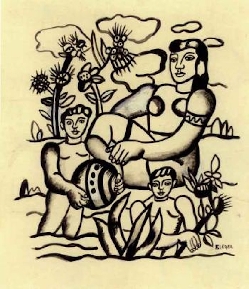 Etude pour 'Le Bonheur' by Fernand Leger
