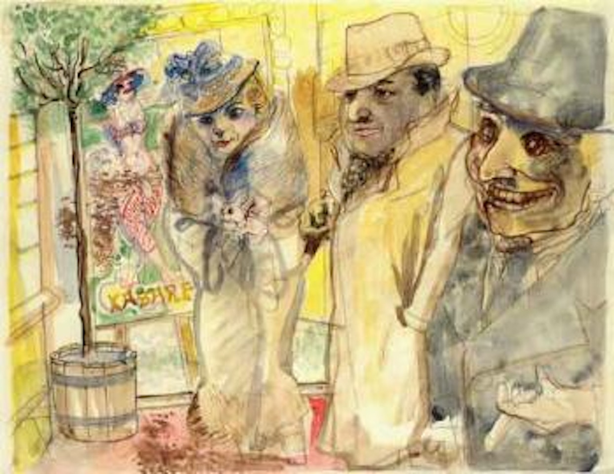 Strollers by George Grosz