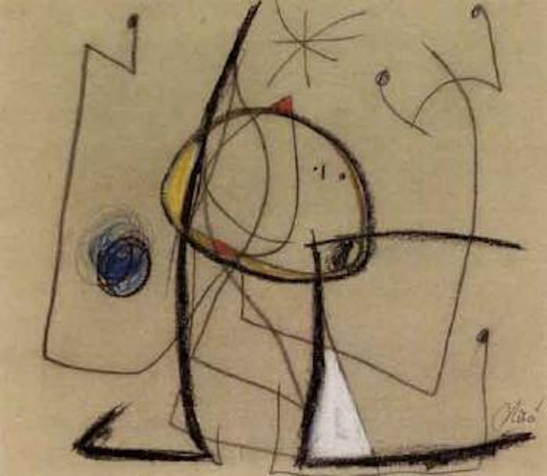 Personnage, etoile by Joan Miró