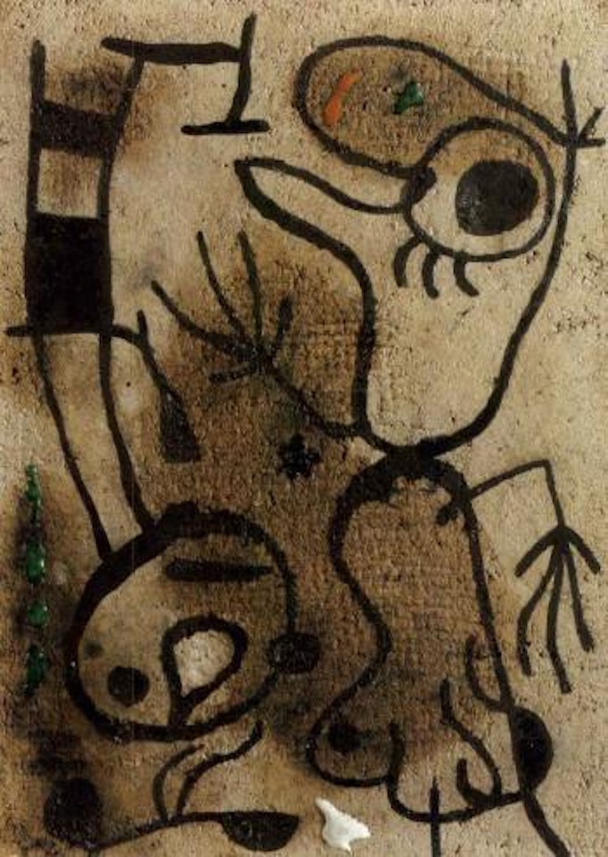 Plaque by Josep Llorens Artigas by Joan Miró