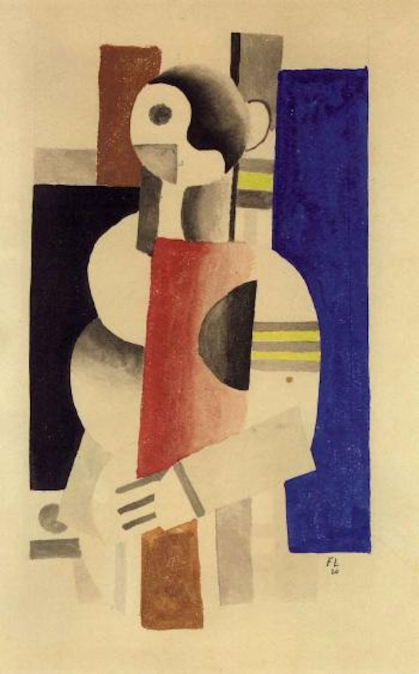 Femme debout vue de profil by Fernand Leger