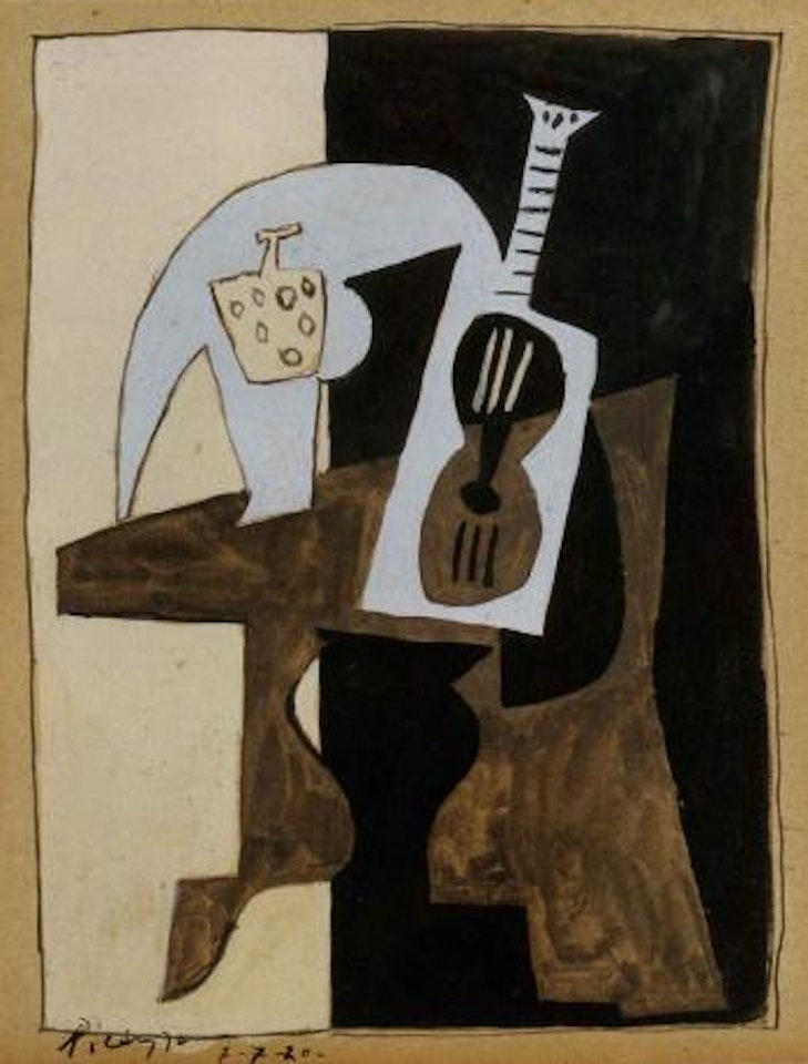 Gueridon avec mandoline by Pablo Picasso