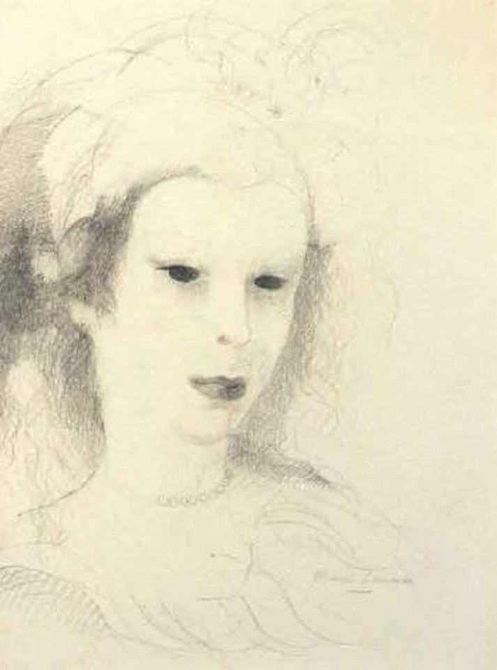 Tete de jeune femme by Marie Laurencin