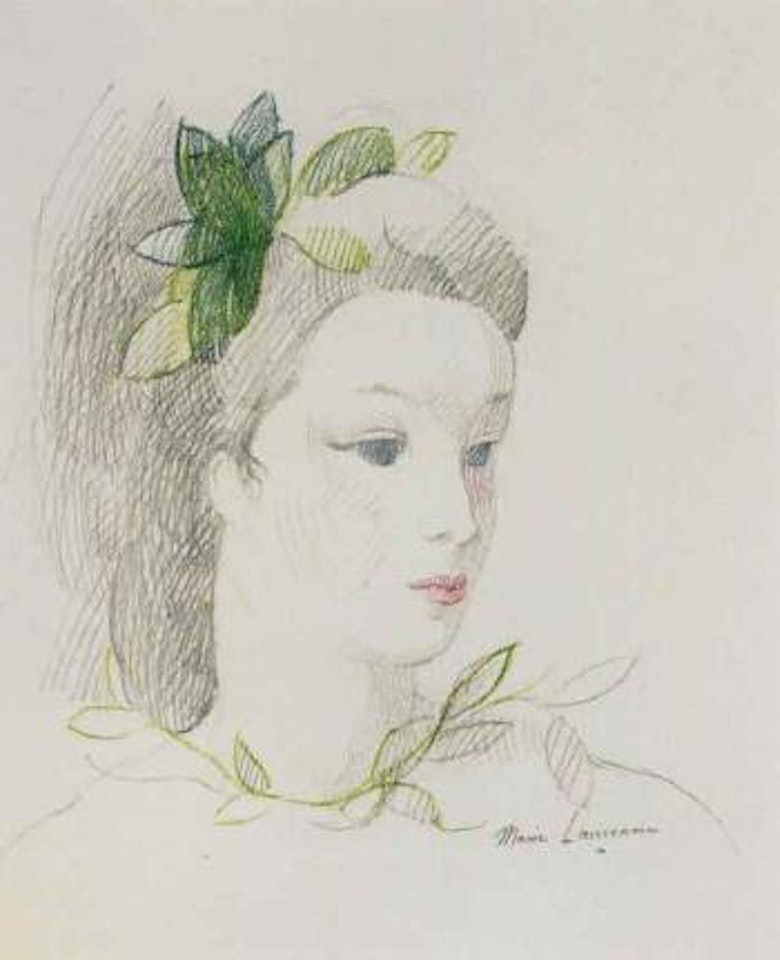 Visage fleuri by Marie Laurencin