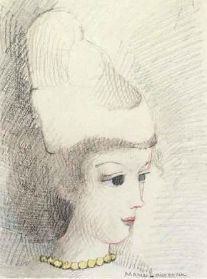Jeune fille au chignon by Marie Laurencin
