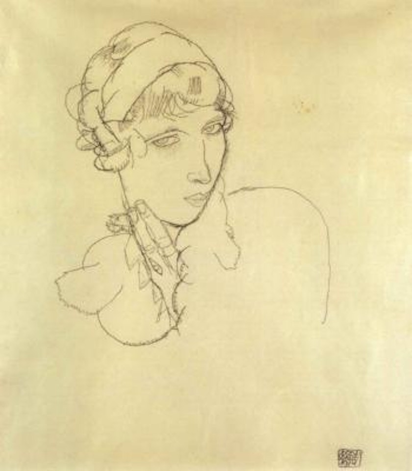 Lady by Egon Schiele
