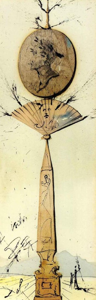 Obelisque de la connaissance by Salvador Dali