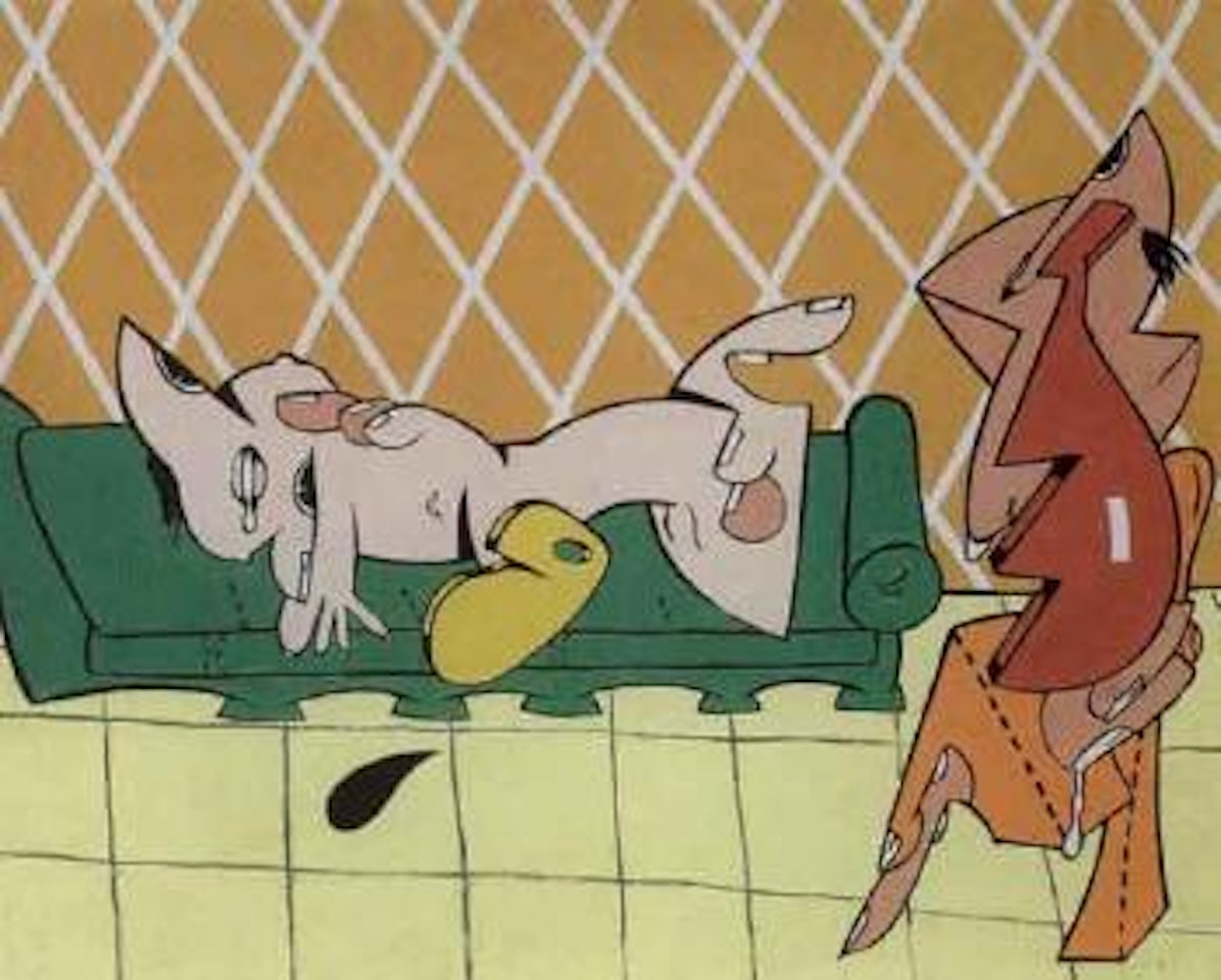 Sofa after Picasso by Valerio Adami