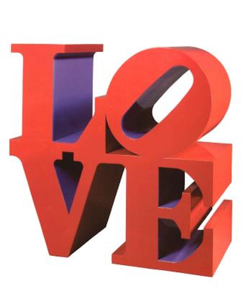 Love, red and purple by Robert Indiana