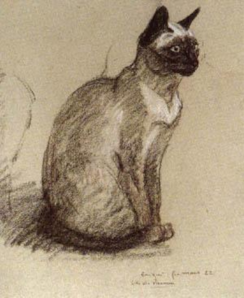 Etude de chat by Théophile Alexandre Steinlen
