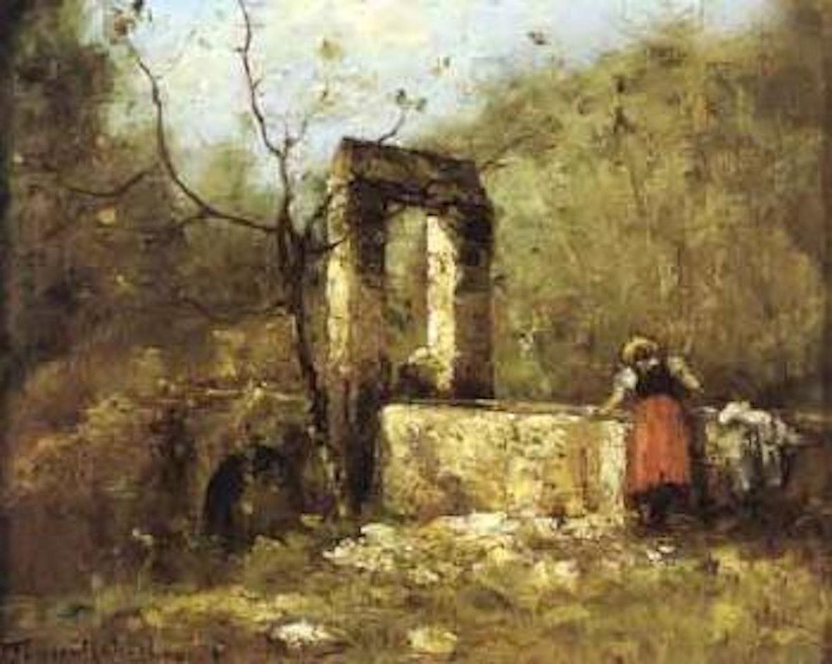 Paysanne au lavoir by Paul Désiré Trouillebert