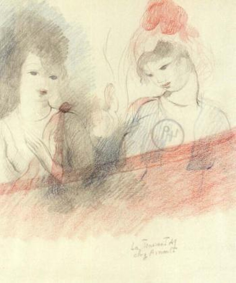 Deux jeunes femmes by Marie Laurencin