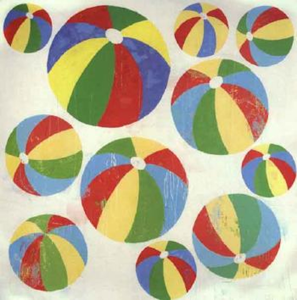 Beachedball painting no.1 by Donald Baechler