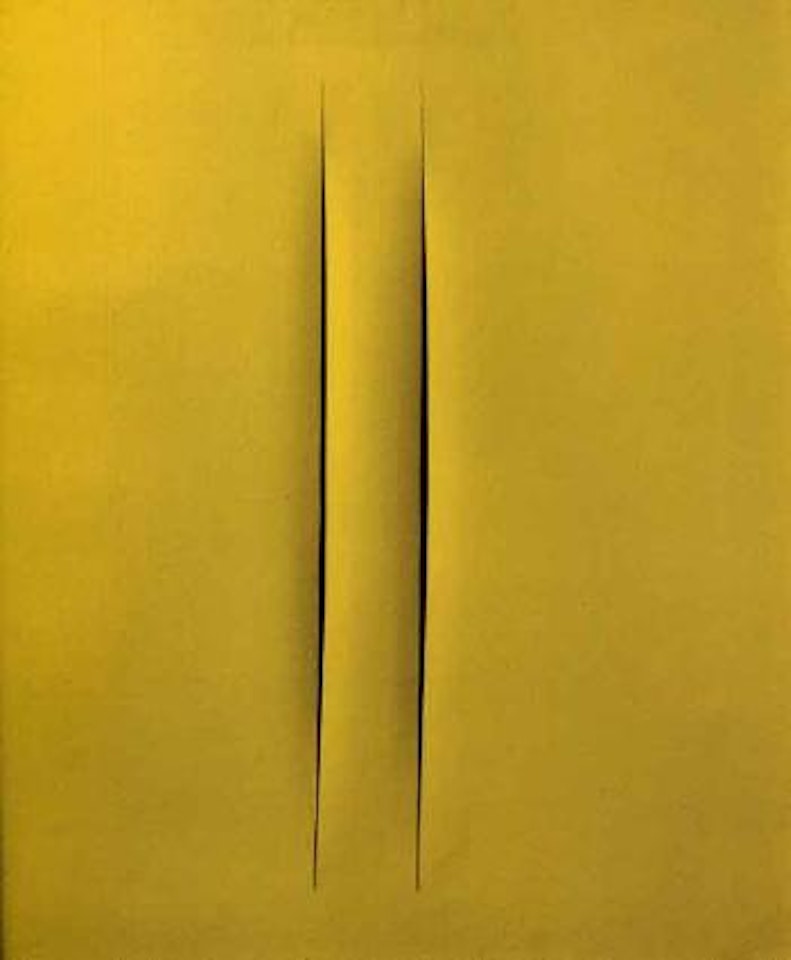 Concetto spaziale, attese by Lucio Fontana