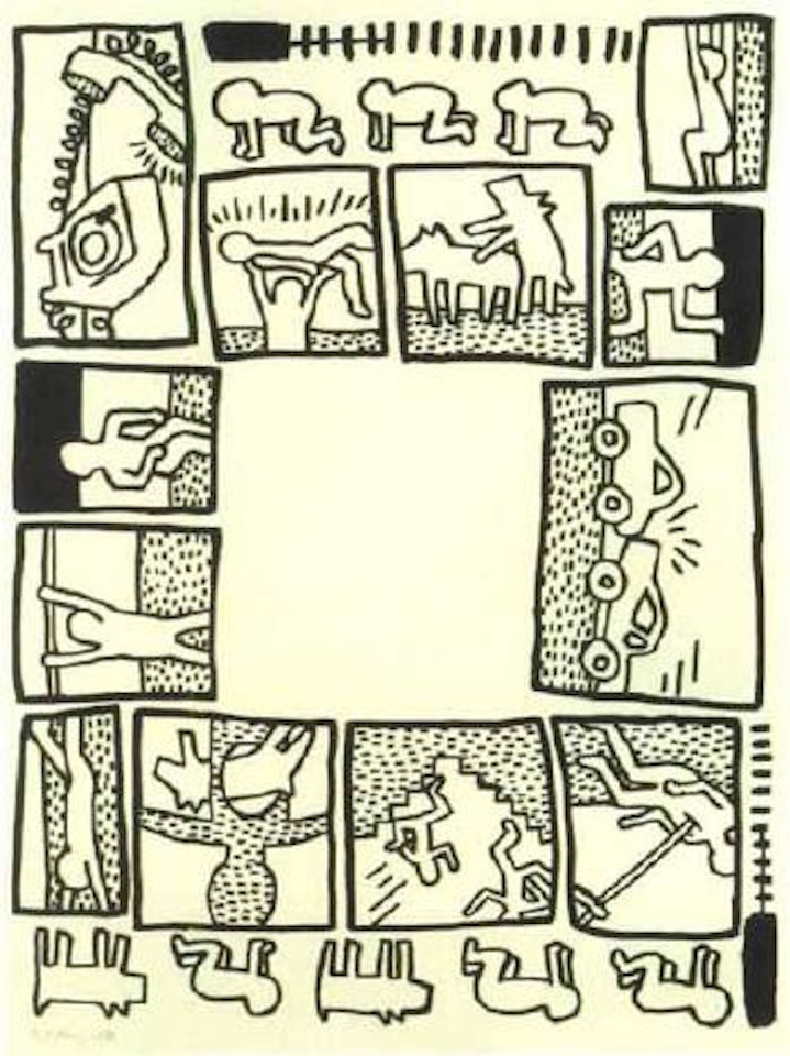 Blueprint Drawings 10 by Keith Haring