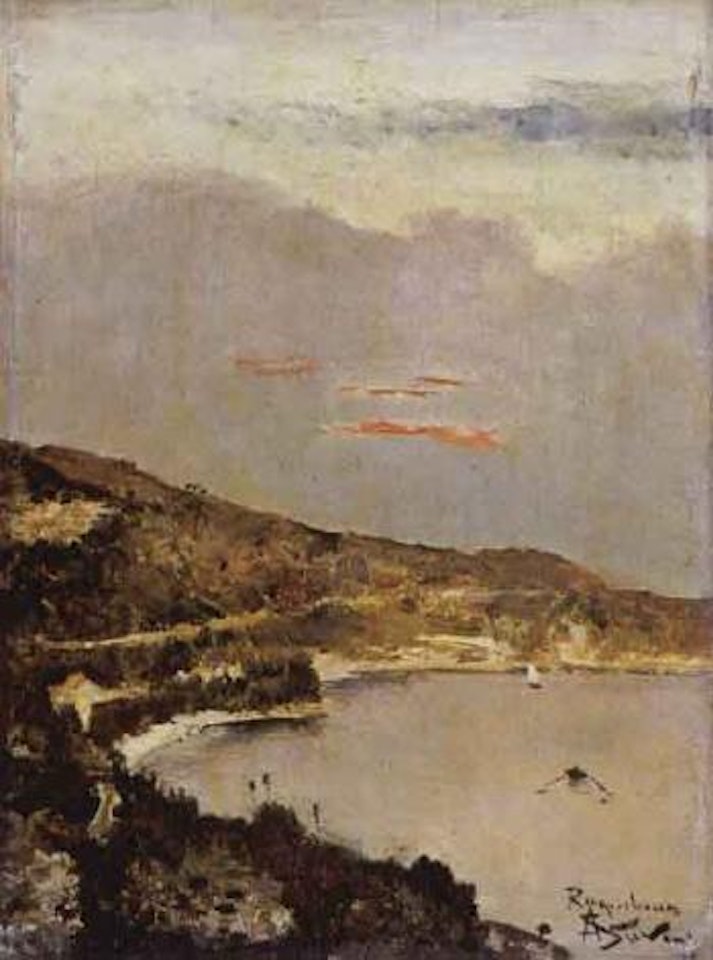 Vue a Rocquebrune by Alfred Stevens