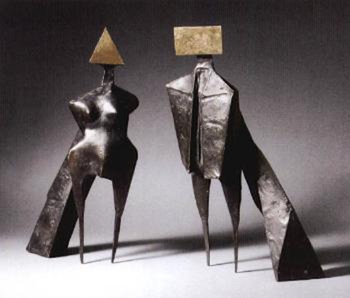 Two winged figures by Lynn Chadwick
