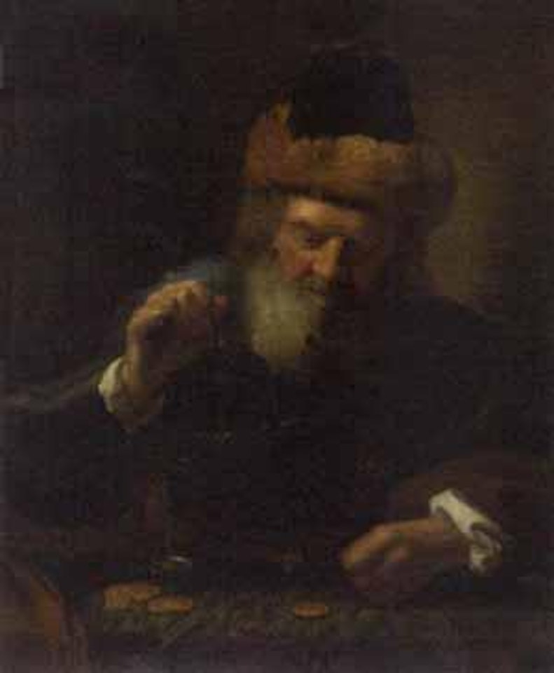 Gold weigher by Dutch School