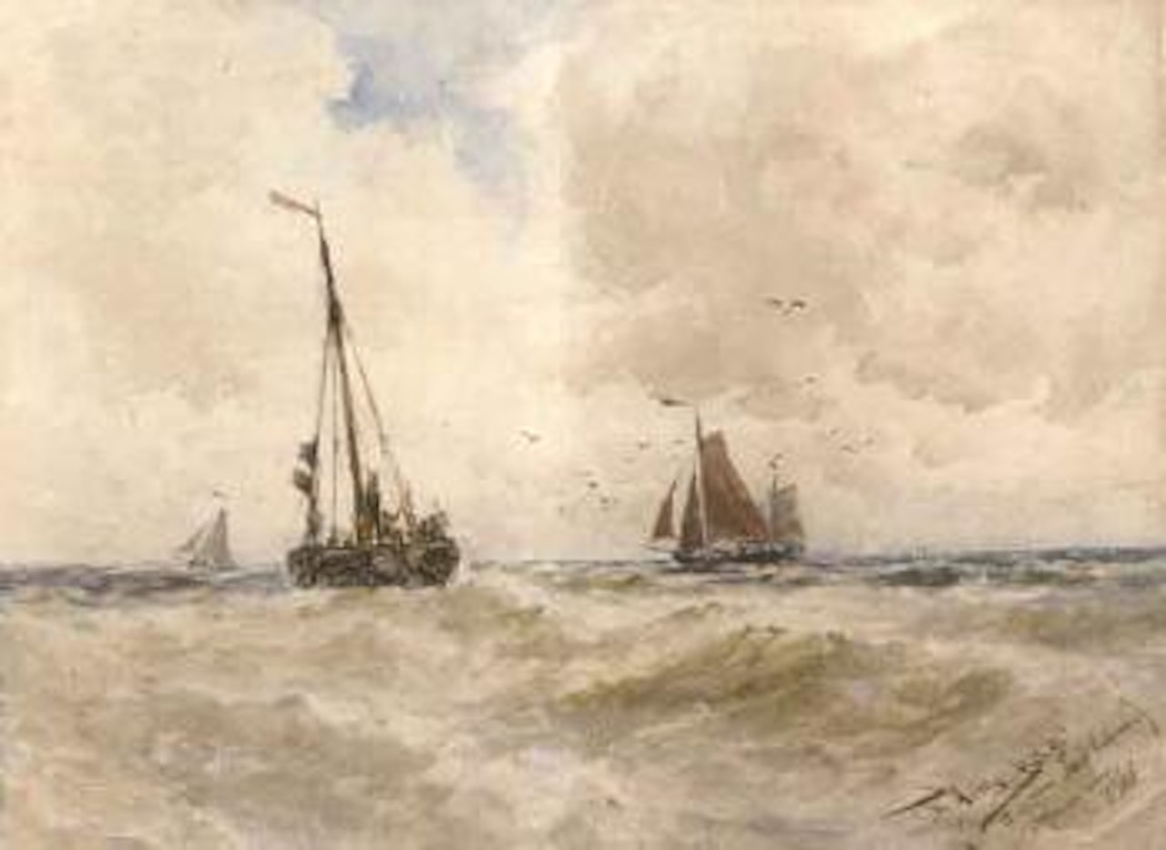 On the fishing grounds by Thomas Bush Hardy