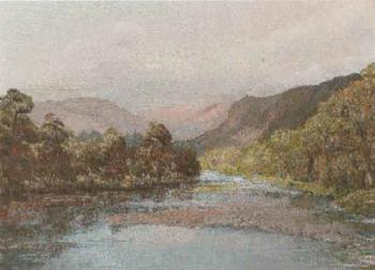 River in the Lake District by Helen Bradley