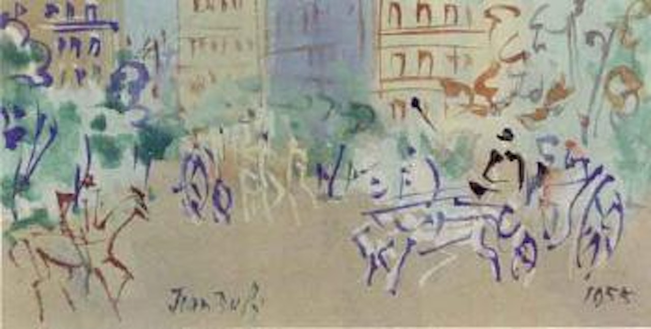 Caleches et cavaliers by Jean Dufy