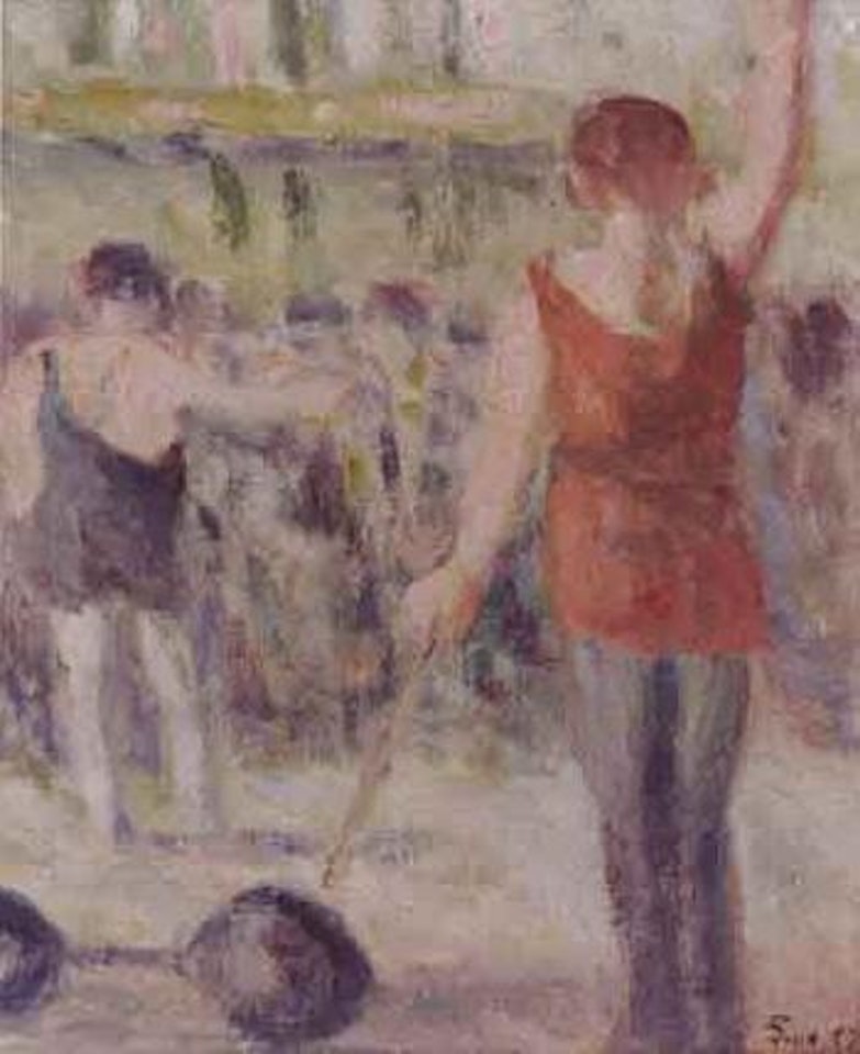 Street acrobats by Maximilien Luce
