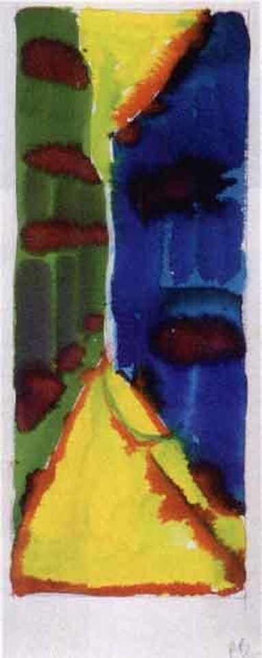 Untitled, study for theatrical backdrop by Romare Bearden