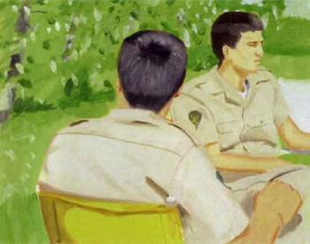 Two Spanish soldiers by Alex Katz