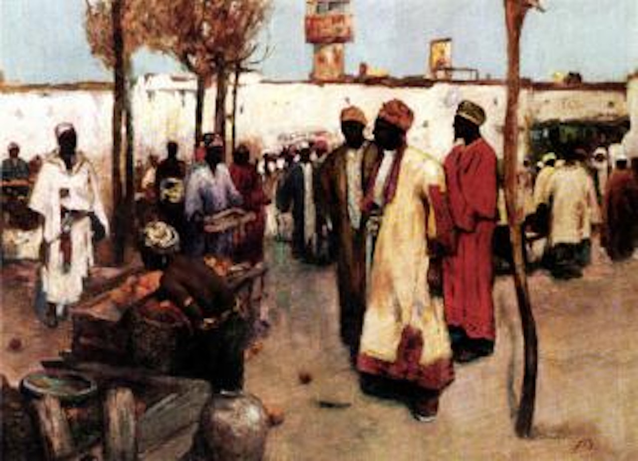 Slave market by Sir Frank Brangwyn
