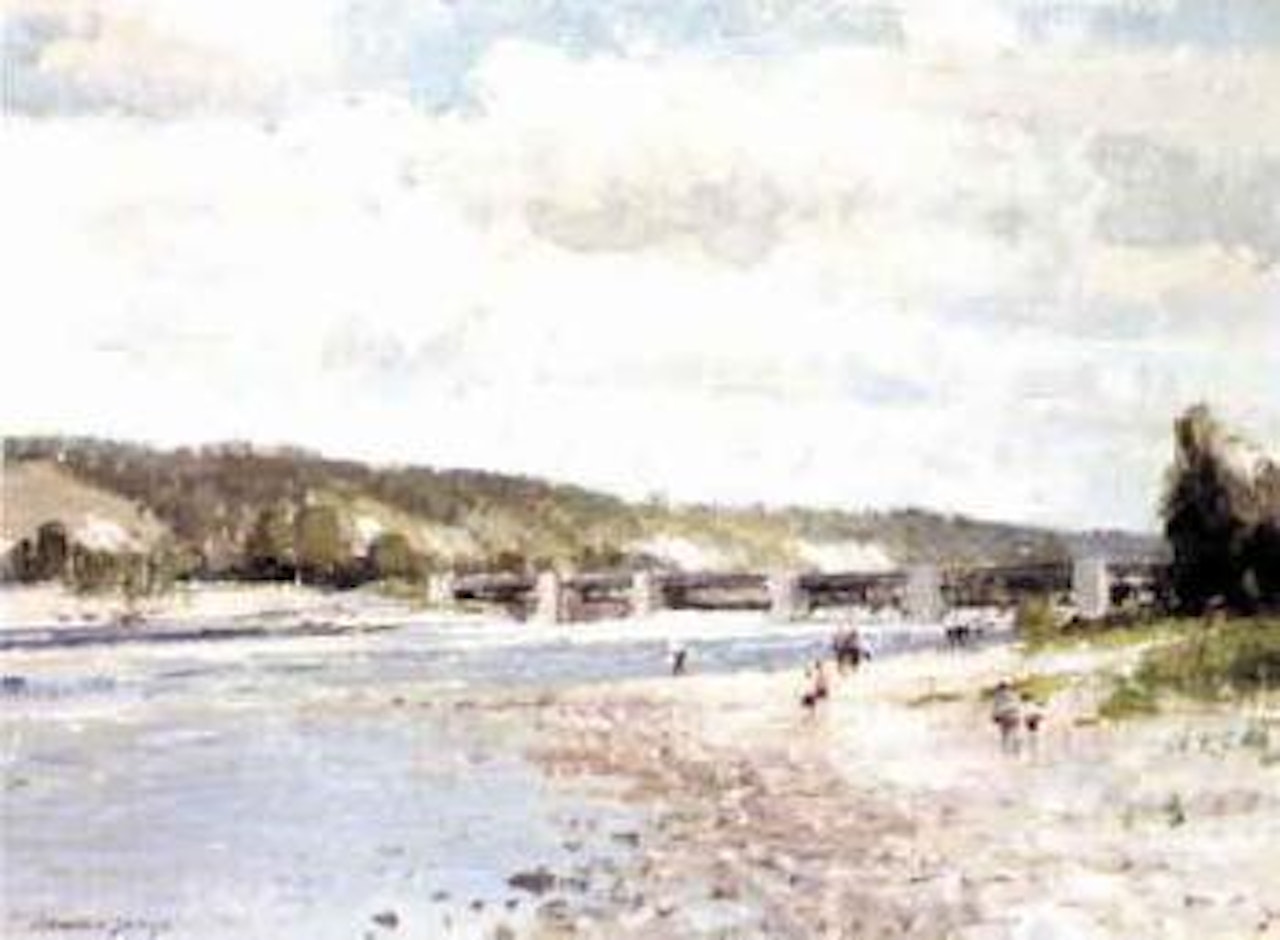 The barrage at Amfreville by Edward Seago
