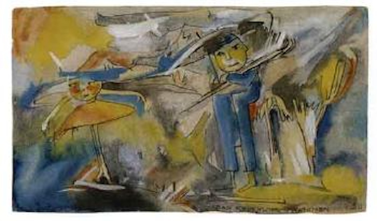 Umbrella men by Hannah Höch