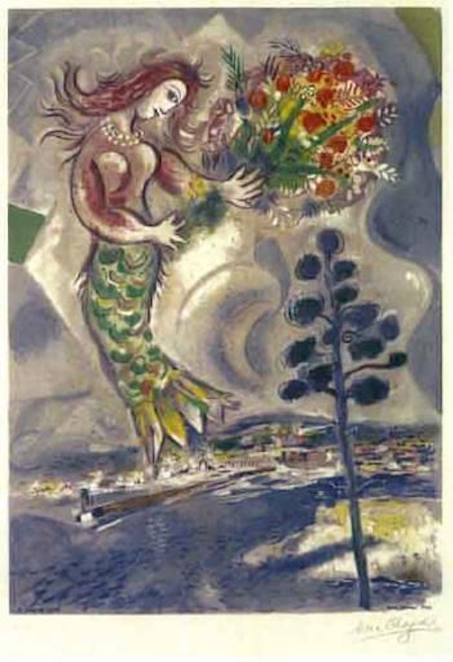 Sirene au pin by Marc Chagall