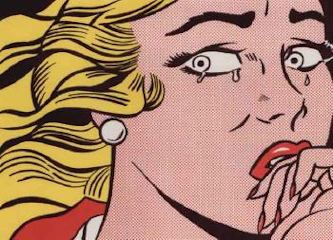 Crying girl by Roy Lichtenstein