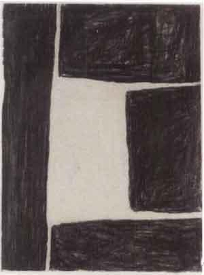 Untitled - black rectangles by William Scott