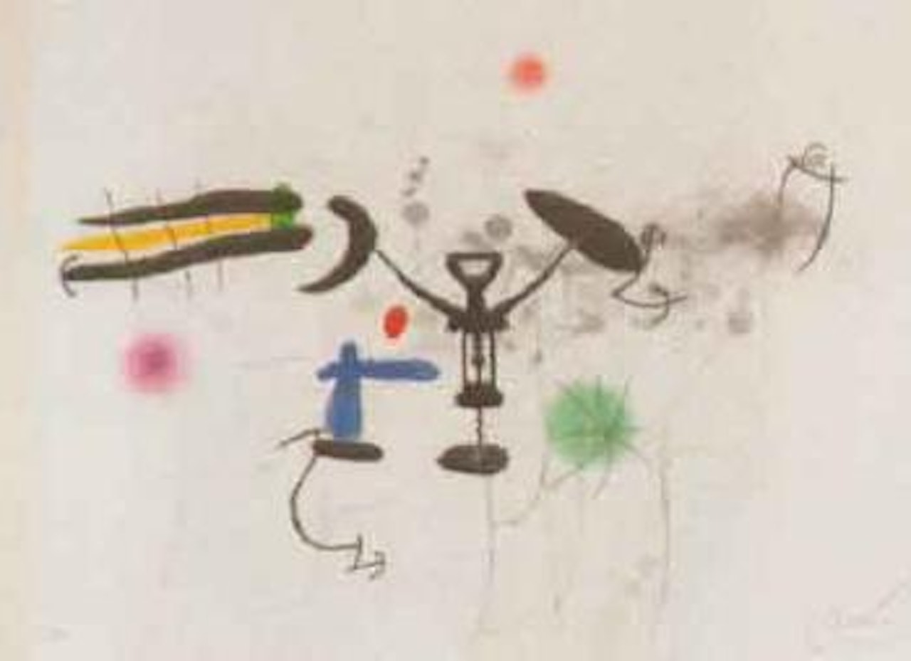 Le troubadour by Joan Miró