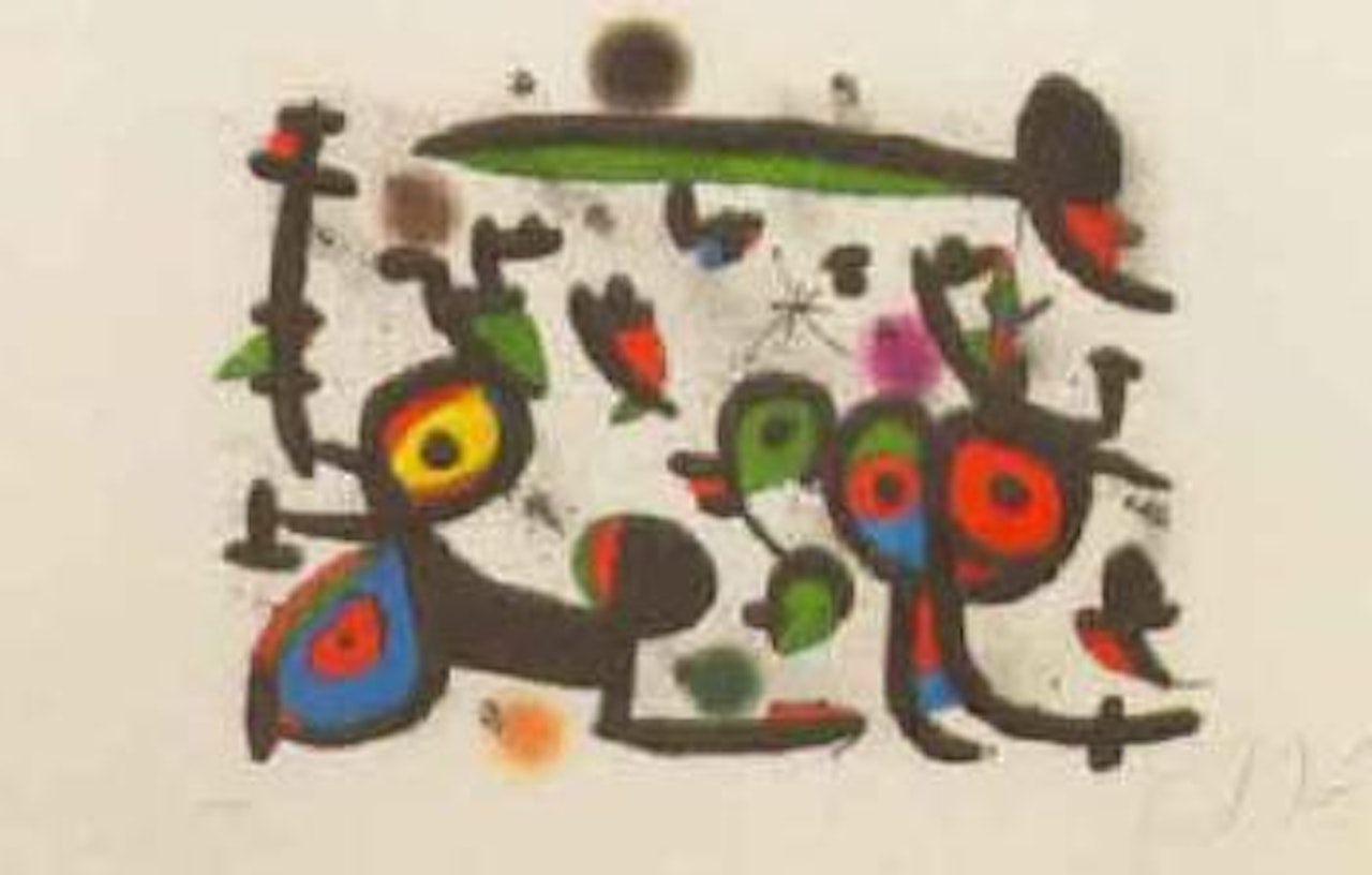 Les amoreus et Luna Park by Joan Miró