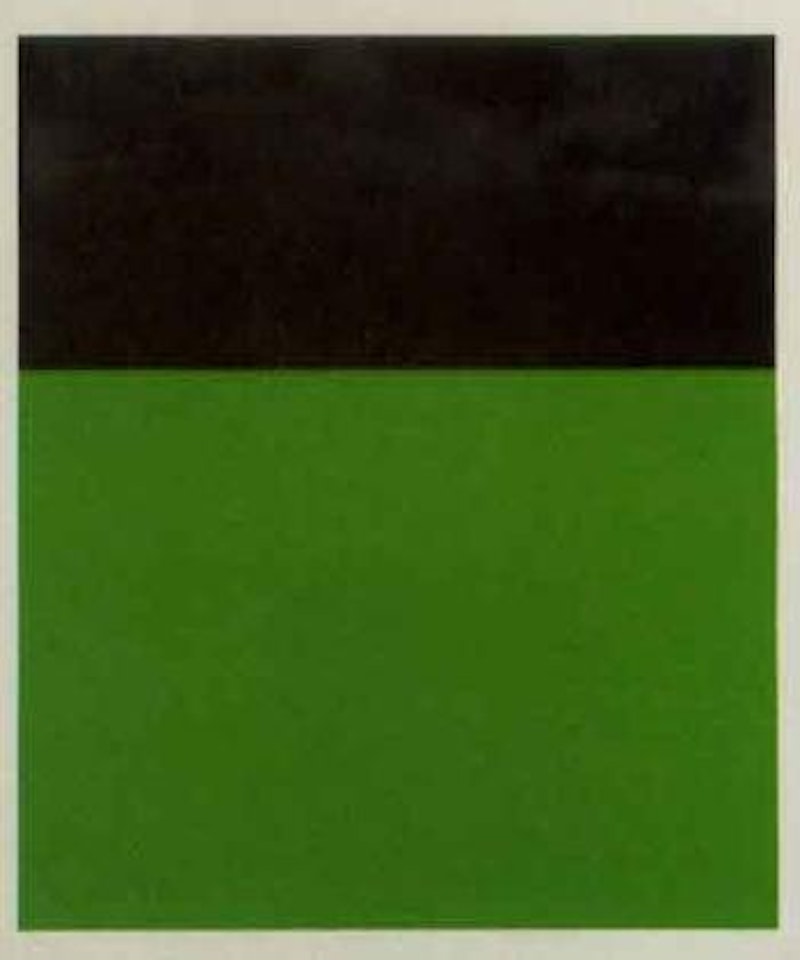 Black/green by Ellsworth Kelly