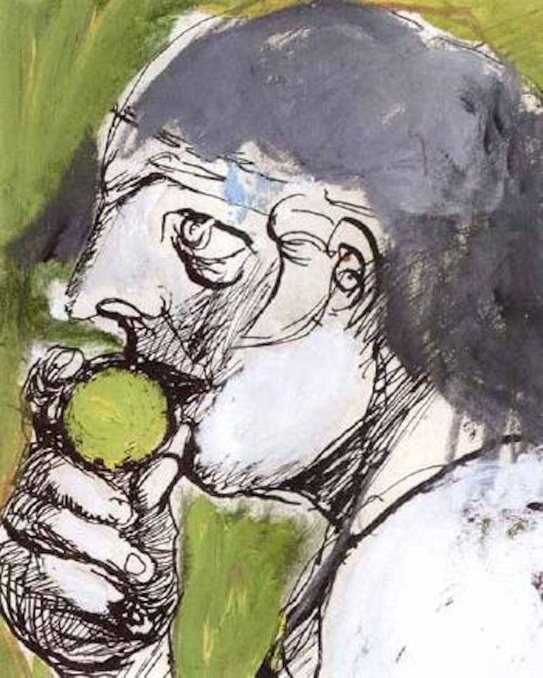 Woman with an apple by Graham Sutherland