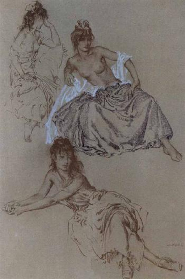Three studies by William Russell Flint