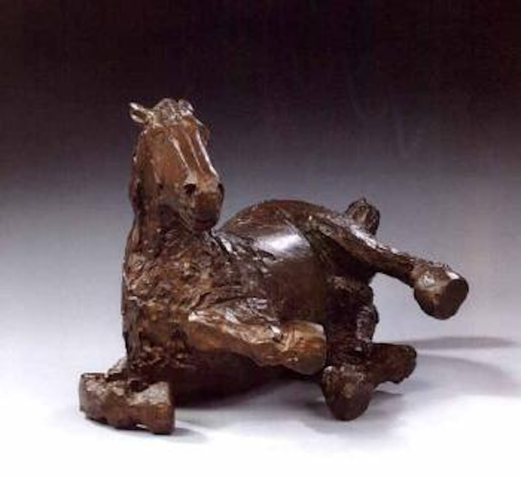 Chinese horse IV, rolling by Elisabeth Frink