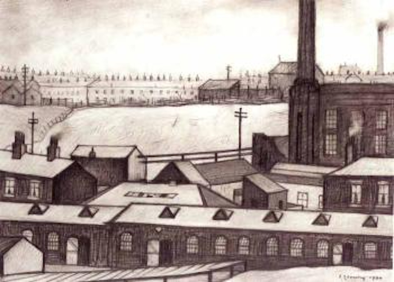 Palmerston Street, Manchester by Laurence Stephen Lowry