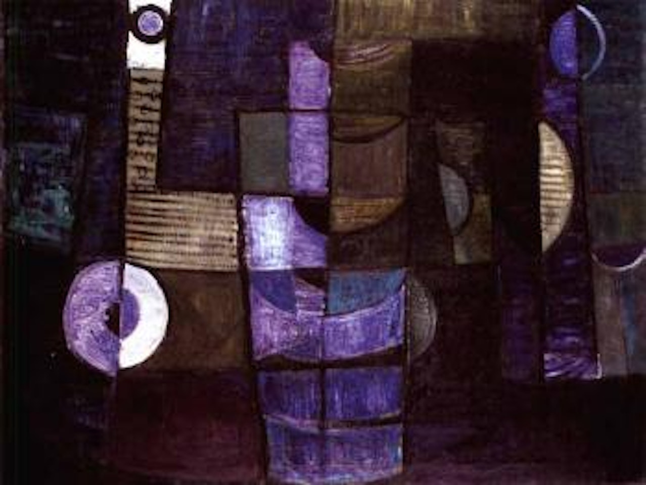 Night harbour by Terry Frost