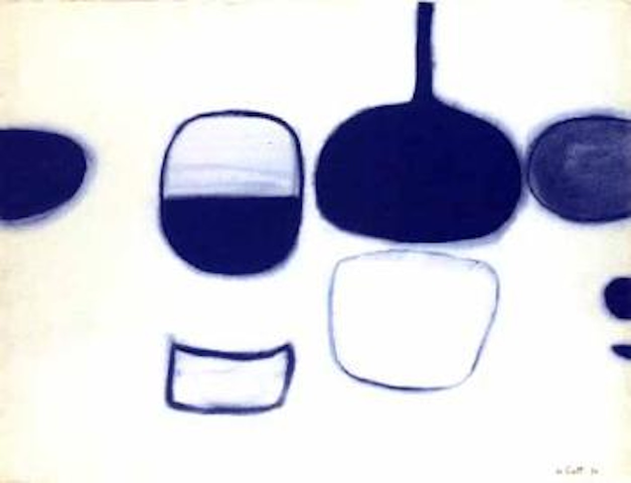 Still life with frying pan by William Scott