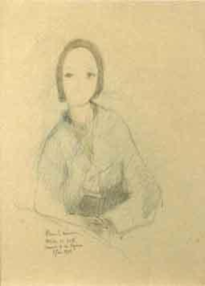 Portrait de femme assise by Marie Laurencin