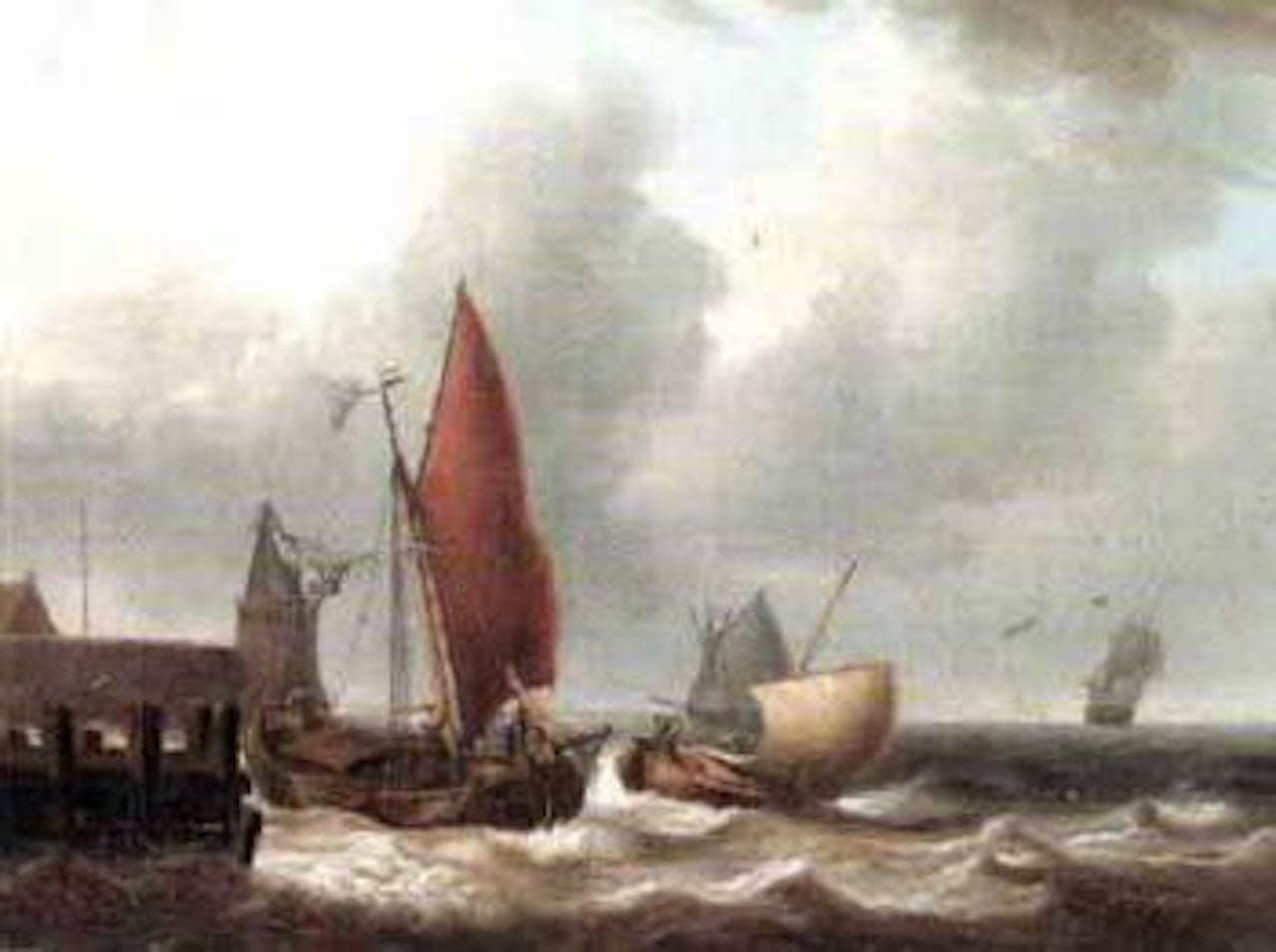 Choppy seas by Charles Martin Powell