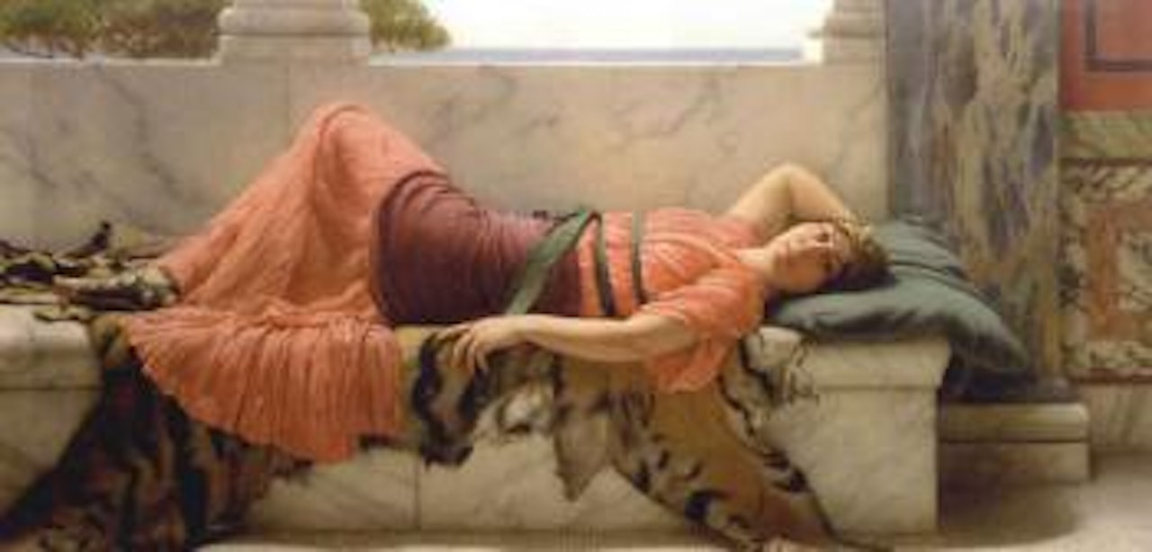 A cool retreat II by JOHN WILLIAM GODWARD, R.B.A.