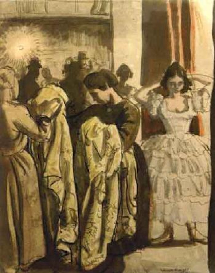 Golden cloak, Diaghlive by Laura Knight