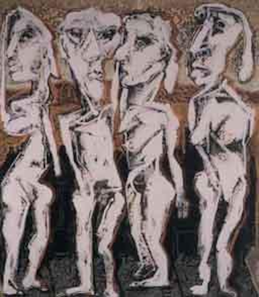 Figures in landscape by Andrew Sibley